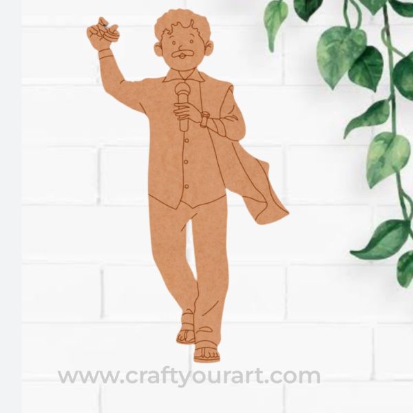 Man Singer Pre Marked MDF Design 4
