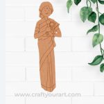 Woman Singer Pre Marked MDF Design 2