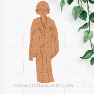 Woman Singer Pre Marked MDF Design 4
