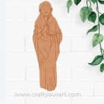Woman Singer Pre Marked MDF Design 3