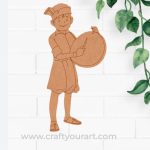 Boy Drummer Pre Marked MDF Design 2