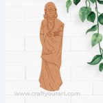 Woman With Mic Pre Marked MDF Design 1
