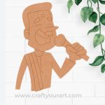 Man Singer Pre Marked MDF Design 2
