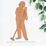 Man Singer Pre Marked MDF Design 1