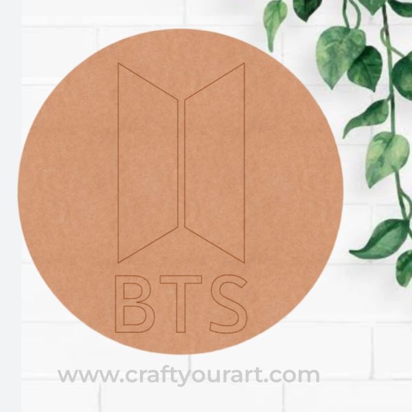 BTS Pre Marked Round MDF Design 2