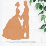 Dancing Couple Cutout MDF Design 1