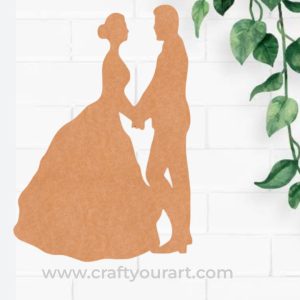 Dancing Couple Cutout MDF Design 1