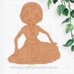 Dancing Woman Pre Marked MDF Design 2