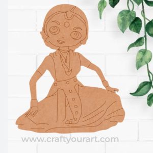 Dancing Woman Pre Marked MDF Design 2