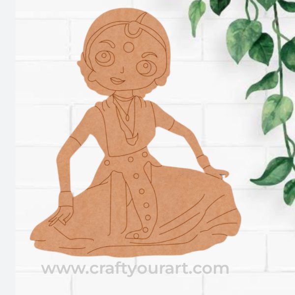 Dancing Woman Pre Marked MDF Design 2
