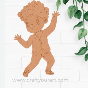 Dancing Boy Pre Marked MDF Design 1