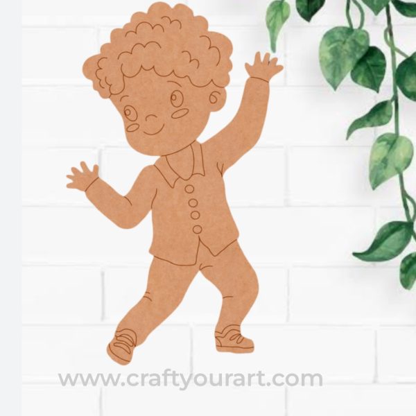 Dancing Boy Pre Marked MDF Design 1