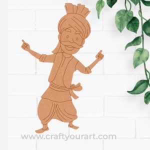 Farmer Dancing Pre Marked MDF Design 1