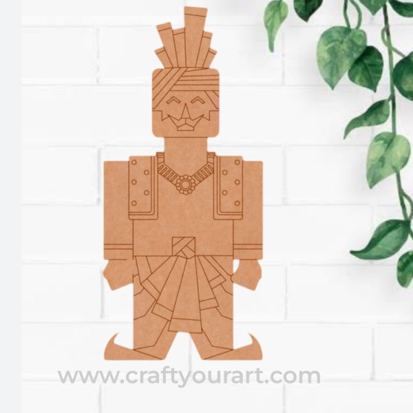 Geometric Sardar Baisakhi Pre Marked MDF Design 1