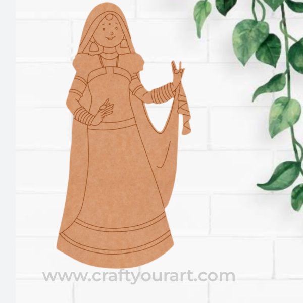 Dancing Woman Pre Marked MDF Design 27