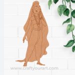 Indian Classical Dancer Pre Marked MDF Design 1