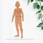 British Army Officer Pre Marked MDF Design 1