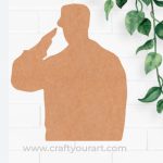 Army Man Cutout MDF Design 1