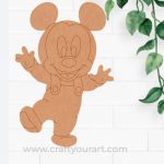 Baby Mickey Mouse Pre Marked MDF Design 1