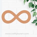 Infinity Symbol Cutout MDF Design 1