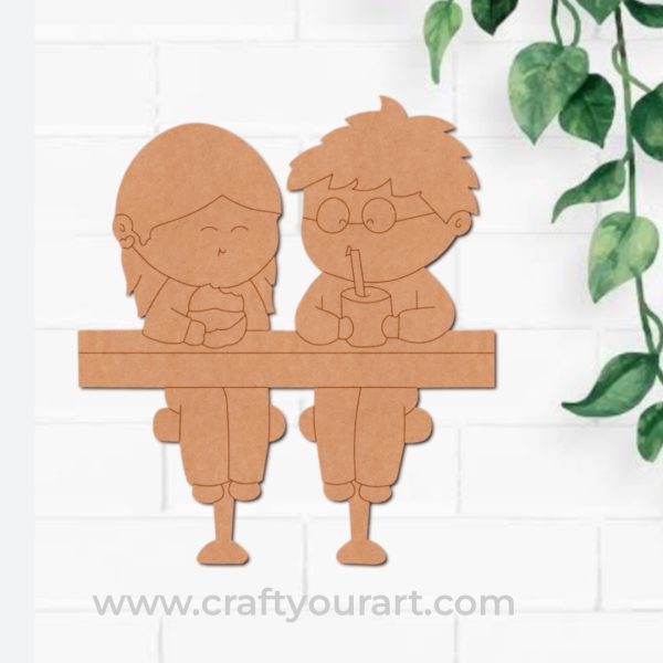 Girl And Boy Pre Marked MDF Design 1