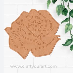 Rose Pre Marked MDF Design 1