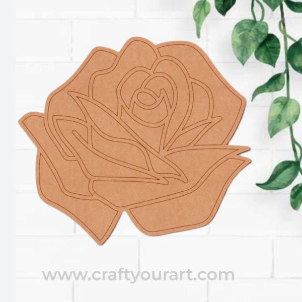 Rose Pre Marked MDF Design 1