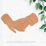 Couple Holding Hands Pre Marked MDF Design 1