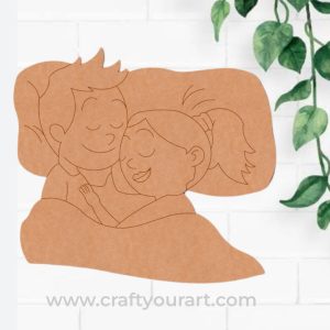 Couple Sleeping Pre Marked MDF Design 2