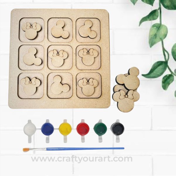 Tic Tac Toe Mickey Mouse Theme Design 1 DIY Kit