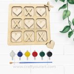 Tic Tac Toe Valentine Theme Design 1 DIY Kit