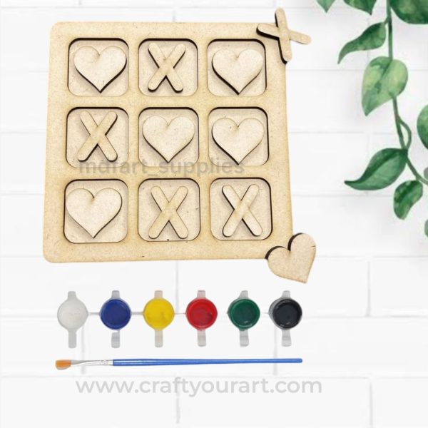Tic Tac Toe Valentine Theme Design 1 DIY Kit