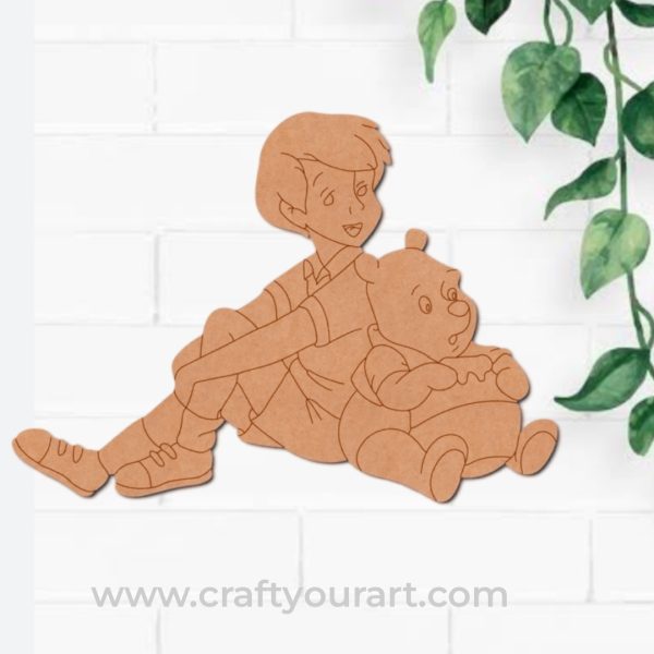 Winnie The Pooh And Christopher Pre Marked MDF Design 2