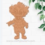 Halloween Clown Pre Marked MDF Design 1