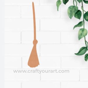 Harry Potter Broomstick Cutout MDF Design 1
