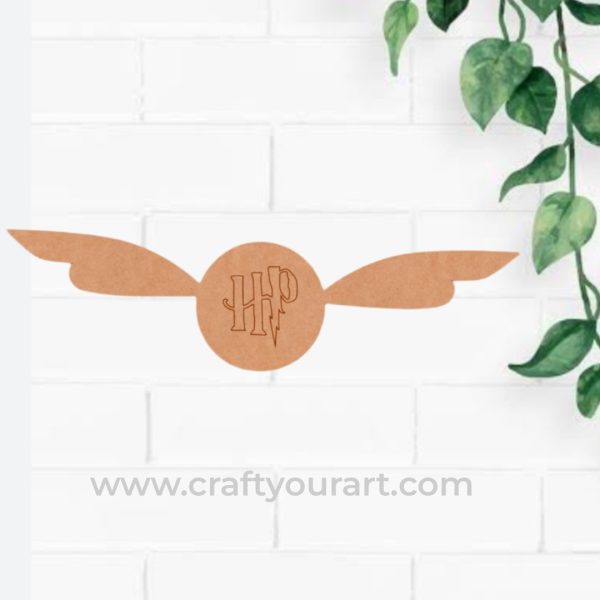Harry Potter Golden Snitch Pre Marked MDF Design 1