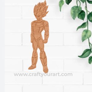 Vegeta Warrior Pre Marked MDF Design 1