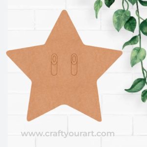 Super Mario Star Pre Marked MDF Design 1