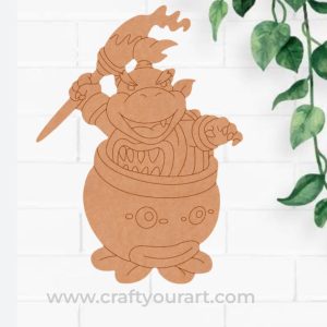 Bowser Mario Kart Pre Marked MDF Design 1