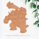 Bowser Mario Kart Pre Marked MDF Design 3