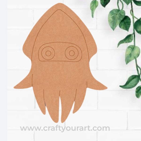 Squid Mario Pre Marked MDF Design 1