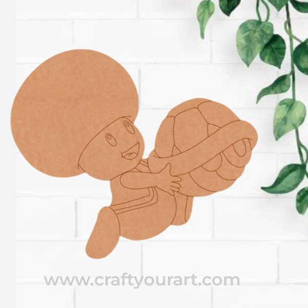 Toad Super Mario Pre Marked MDF Design 1