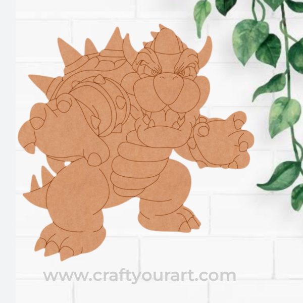 Bowser Mario Kart Pre Marked MDF Design 4