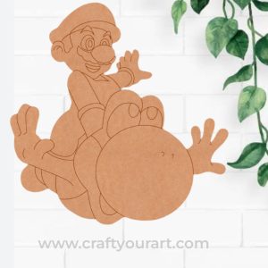 Super Mario Yoshi Pre Marked MDF Design 2