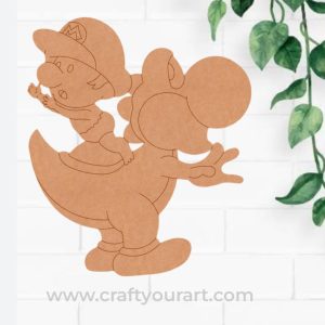 Super Mario Yoshi Pre Marked MDF Design 4