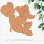 Super Mario Yoshi Pre Marked MDF Design 3