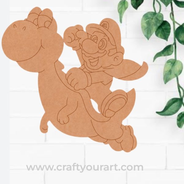 Super Mario Yoshi Pre Marked MDF Design 3