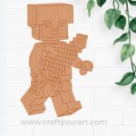 Minecraft Lego Pre Marked MDF Design 1