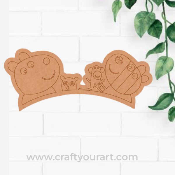 Peppa Pig Pre Marked MDF Design 3