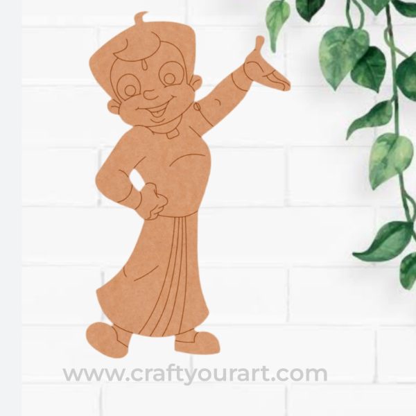Chhota Bheem Pre Marked MDF Design 2